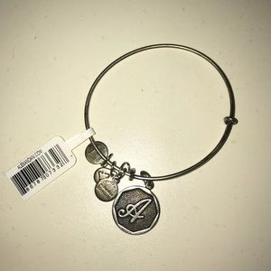 Alex and Ani “A” silver bracelet